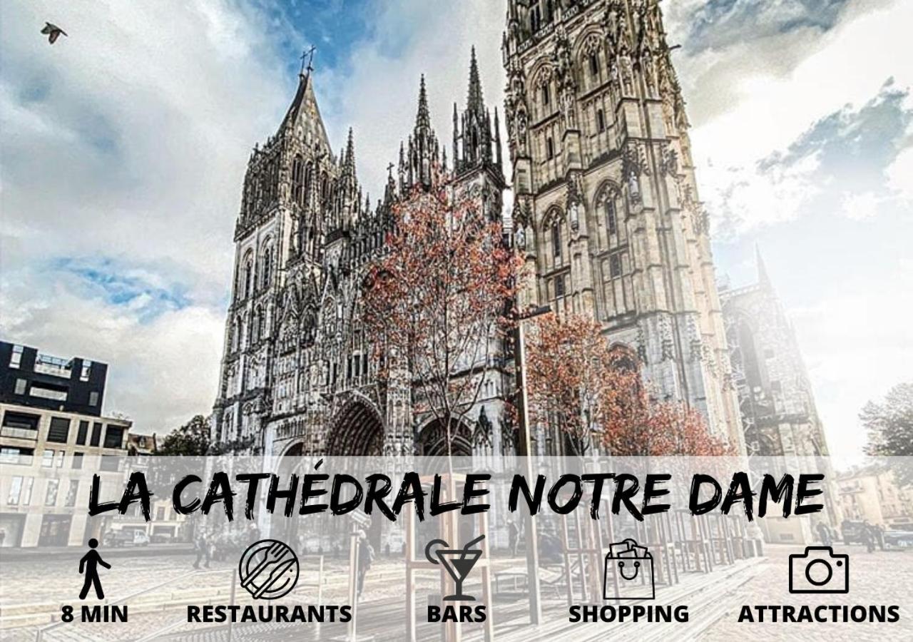 Ferienwohnung Cosy'Appart - Le Fontenelle Rouen Exterior foto